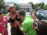 Pastor Tim Kissing a Goat!